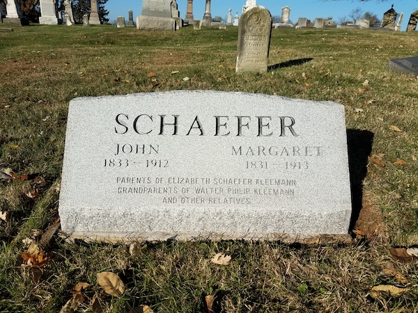 This Companion Slant Marker honoring Schaefer is crafted from white granite and is a classic design and shape. This memorial is appropriate for use with traditional interment or cremation.